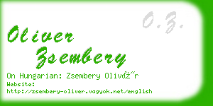 oliver zsembery business card